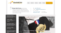 Desktop Screenshot of pilkingtonmetalfinishing.com