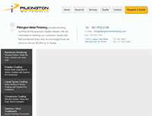 Tablet Screenshot of pilkingtonmetalfinishing.com